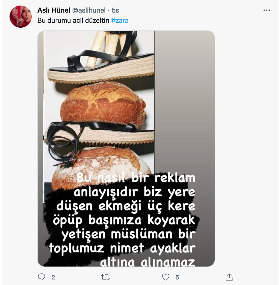 asli hunel den zara nin reklam kampanyasina tepki 